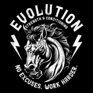 NO EXCUSES - STALLION - MEN'S T-SHIRT - BLACK - 3PJGUD Design