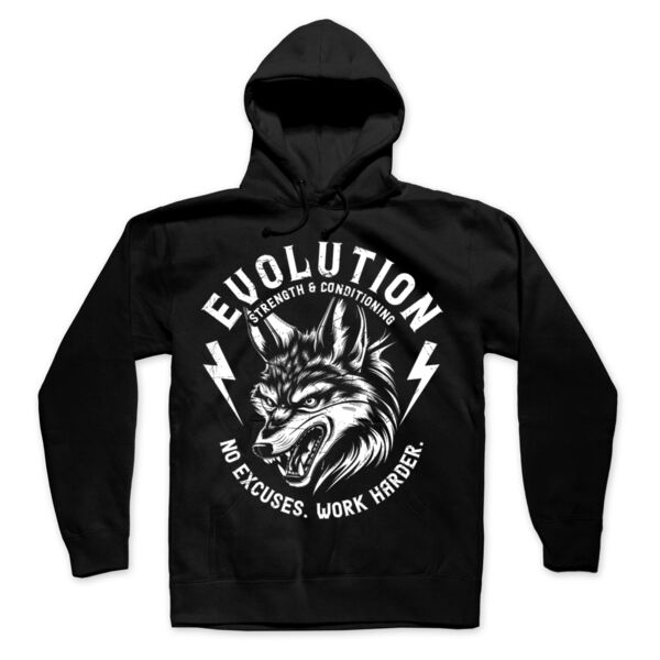 NO EXCUSES - COYOTE - MEN'S PULLOVER HOODIE - BLACK - KS6R2X Thumbnail