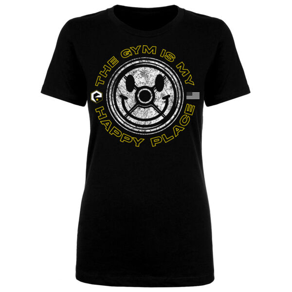 EVOLUTION - HAPPY PLACE - WOMEN'S FITTED T-SHIRT - BLACK - BDXS27 Thumbnail