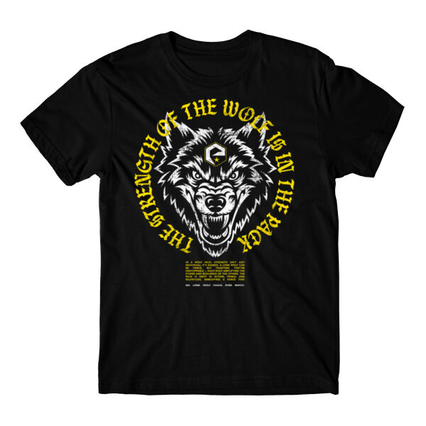 EVOLUTION - STRENGTH OF THE WOLF - MEN'S T-SHIRT - BLACK - 1MKUN2 Thumbnail